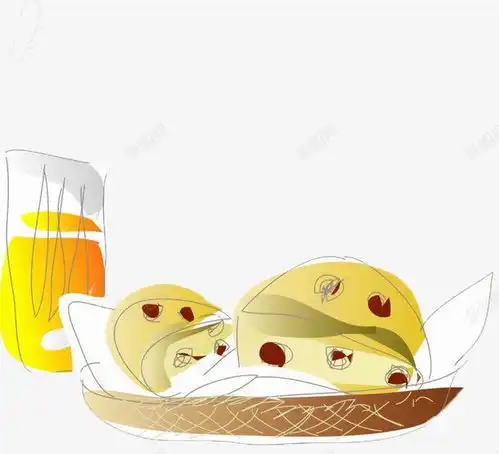 艺术美食平面电商创意素材手绘面包素材