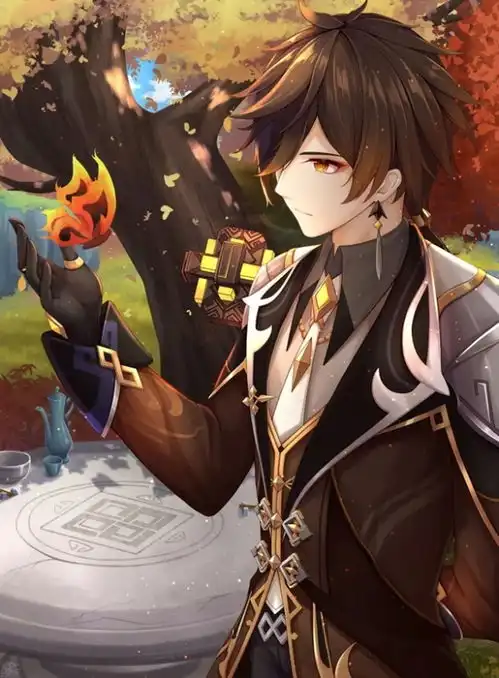 原神钟离立绘图片原神钟离高清立绘图片一览游侠手游