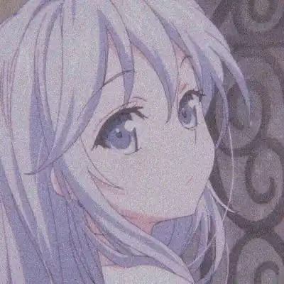 江郁磨砂质感动漫女生头像