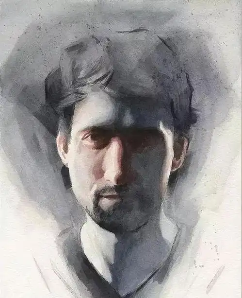 碎片式脑洞,传神的水彩肖像画︱艺术家miroslavzgabaj的绘画