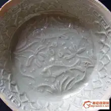 印花莲花双鱼洗