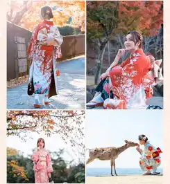 日本奈良和服租赁体验预约跟拍旅拍摄影近神鹿公园地铁奈良站春日大社东大寺奈良公园中文服务