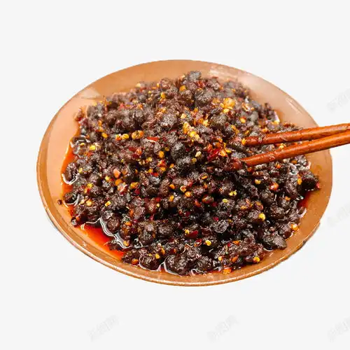 盆筷子组合黑色豆鼓酱设计图片免费下载页面网页平面电商创意素材黑豆素材