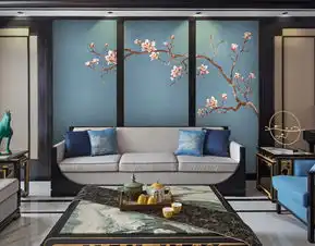 新中式玉兰花开富贵手绘工笔花鸟背景墙图片设计素材高清psd模板下载112.46mb中式电视背景墙大全
