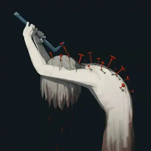 黑暗预警胆小勿入隐藏了很多暗黑信息的日系插画,揭露社会人的心声......