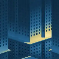 黑暗城市里的一束光这组插画暖到心底
