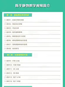 陈平素描静物系统教学视频课程全套美术高考素描教程