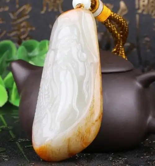 和田玉雕关公艺术与寓意的完美结合
