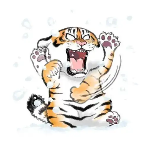 他把老虎画成520斤的肥猫,引来45万粉丝点赞,网友这虎真胖