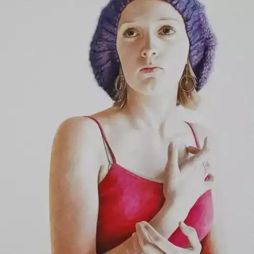 水彩,画出了少女水嫩的皮肤