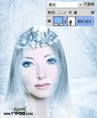 用photoshop把美女照片制作为梦幻手绘图实例教程