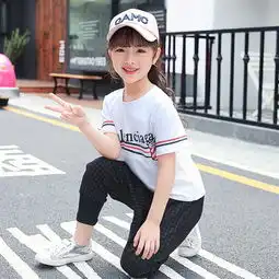 8女童两件套装2018夏装9中大童小学生女孩10可乐12印花13儿童15岁