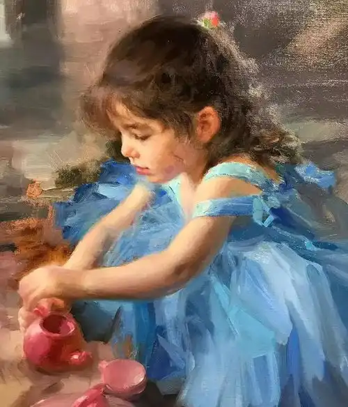 迷人的油画,画中的女子美丽优雅︱俄罗斯画家vladimirvolegov绘画