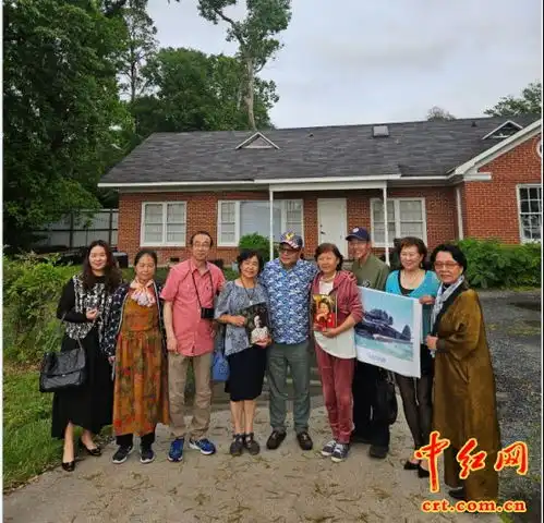宏佑赵刚增进中美民间友谊纪念共同抗战伟绩美国飞虎寻访团访美纪行15飞虎将军故居漫游上