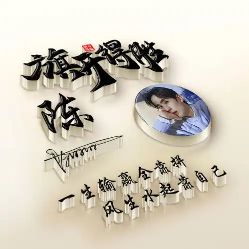 朋友们喜欢的微信头像做好了,2021最新3d励志签名头像,有你的吗