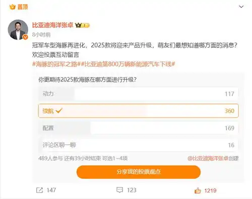 2025款比亚迪海豚即将推出,大家更期待哪方面进行升级