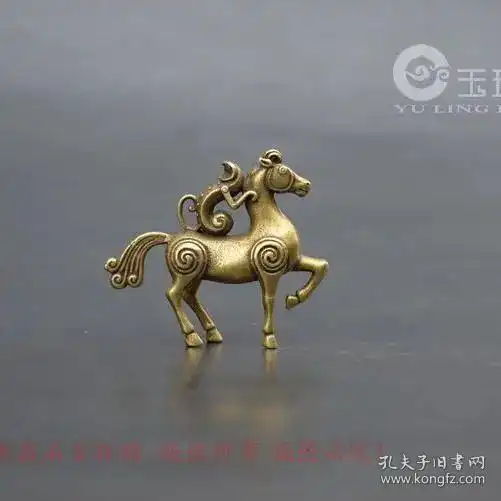 手工纯黄铜马茶盘摆件吊坠招财保平安马到成功马上封侯猴复古茶宠
