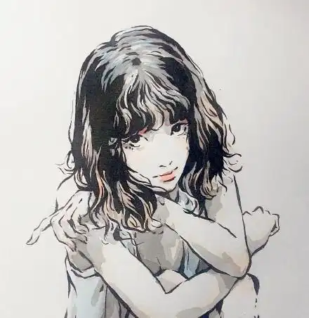 灵动的线条淡彩的笔墨,绘画速写人物的生动chichi速写作品