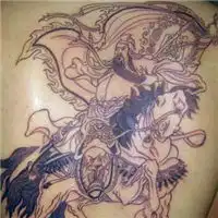 微信头像关公龙纹身微信头像图片大全