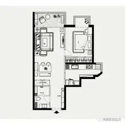 68m2小户型的日式北欧混搭风